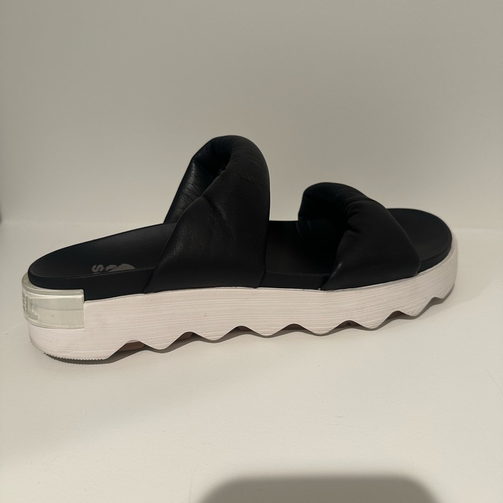 Sorel VIIBE Twist Slide Sandal Black
